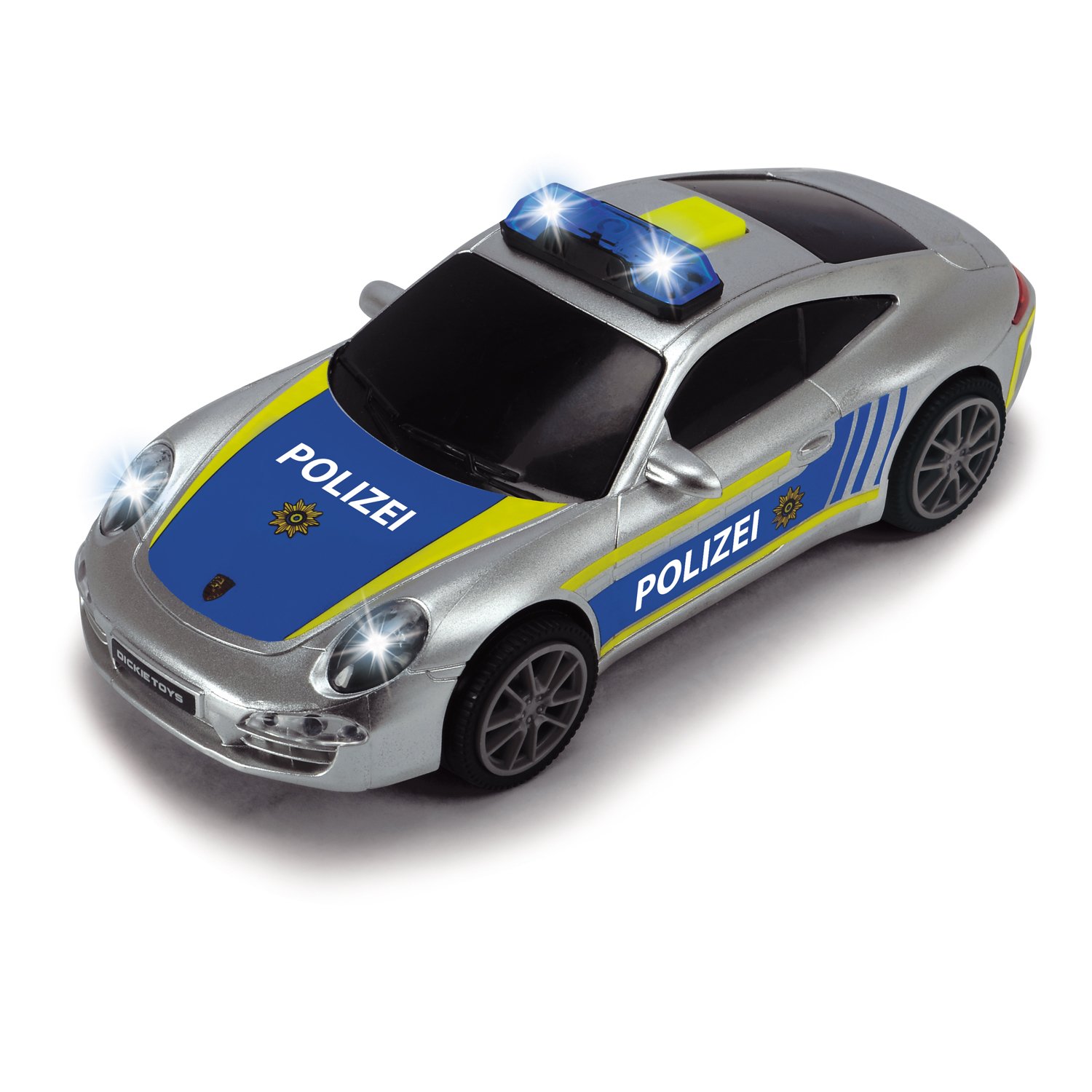 Полицейская станция с 2 машинками Porsche и Citroën, свет, звук, свободный ход  